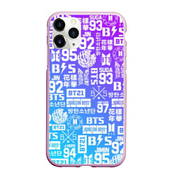 Чехол iPhone 11 Pro матовый BTS Logos