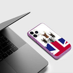 Чехол iPhone 11 Pro матовый The Beatles - fantasy, цвет: 3D-фиолетовый — фото 2