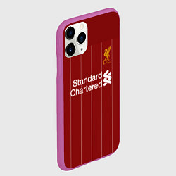 Чехол iPhone 11 Pro матовый Virgil van Dijk 19-20 форма, цвет: 3D-фиолетовый — фото 2