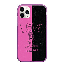 Чехол iPhone 11 Pro матовый Lil Peep: Hell Boy, цвет: 3D-фиолетовый