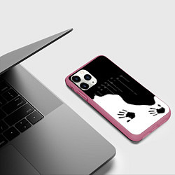 Чехол iPhone 11 Pro матовый DEATH STRANDING, цвет: 3D-малиновый — фото 2