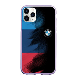 Чехол iPhone 11 Pro матовый BMW, цвет: 3D-светло-сиреневый