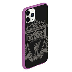 Чехол iPhone 11 Pro матовый Liverpool - Classic Est 1892, цвет: 3D-фиолетовый — фото 2