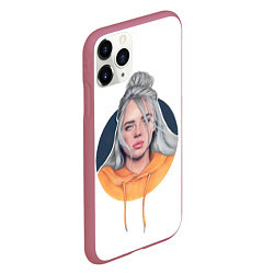 Чехол iPhone 11 Pro матовый Billie Eilish: Six Feet Under, цвет: 3D-малиновый — фото 2