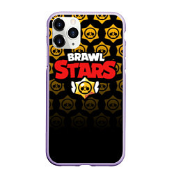 Чехол iPhone 11 Pro матовый Brawl Stars, цвет: 3D-светло-сиреневый