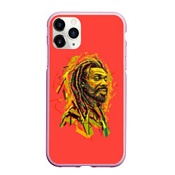 Чехол iPhone 11 Pro матовый Rasta Art, цвет: 3D-розовый