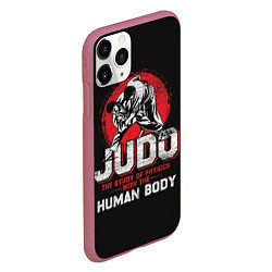 Чехол iPhone 11 Pro матовый Judo: Human Body, цвет: 3D-малиновый — фото 2