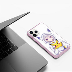 Чехол iPhone 11 Pro матовый My Pika, цвет: 3D-розовый — фото 2