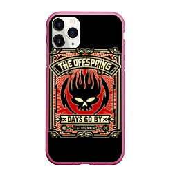 Чехол iPhone 11 Pro матовый The Offspring: Days Go By, цвет: 3D-малиновый