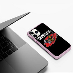 Чехол iPhone 11 Pro матовый The Offspring: Taxi, цвет: 3D-розовый — фото 2