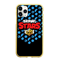 Чехол iPhone 11 Pro матовый Brawl Stars, цвет: 3D-желтый