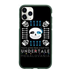 Чехол iPhone 11 Pro матовый Undertale, цвет: 3D-темно-зеленый