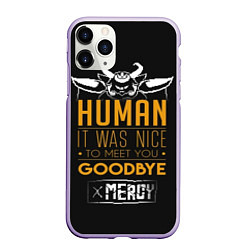 Чехол iPhone 11 Pro матовый Human it was nice, цвет: 3D-светло-сиреневый