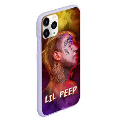 Чехол iPhone 11 Pro матовый Lil Peep ART, цвет: 3D-светло-сиреневый — фото 2