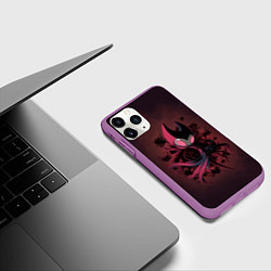 Чехол iPhone 11 Pro матовый Hollow Knight, цвет: 3D-фиолетовый — фото 2