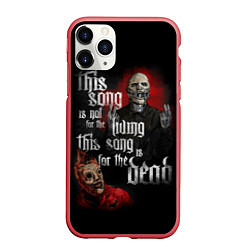 Чехол iPhone 11 Pro матовый Slipknot: This Song, цвет: 3D-красный