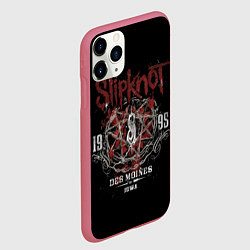 Чехол iPhone 11 Pro матовый Slipknot 1995, цвет: 3D-малиновый — фото 2