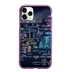Чехол iPhone 11 Pro матовый HOLLOW KNIGHT WORLD