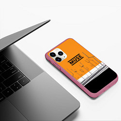 Чехол iPhone 11 Pro матовый Muse: Orange Mood, цвет: 3D-малиновый — фото 2