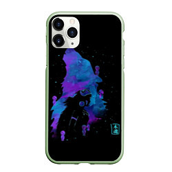 Чехол iPhone 11 Pro матовый Мятежный дух севера, цвет: 3D-салатовый