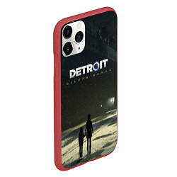Чехол iPhone 11 Pro матовый Detroit: Become Human, цвет: 3D-красный — фото 2
