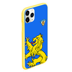 Чехол iPhone 11 Pro матовый Сборная Финляндии, цвет: 3D-желтый — фото 2