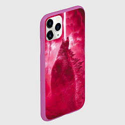 Чехол iPhone 11 Pro матовый Red Godzilla, цвет: 3D-фиолетовый — фото 2