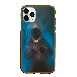 Чехол iPhone 11 Pro матовый Blue Godzilla