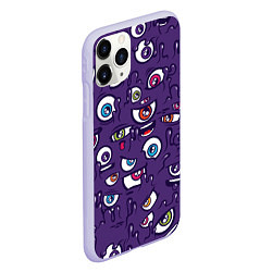 Чехол iPhone 11 Pro матовый Рой Глаз, цвет: 3D-светло-сиреневый — фото 2