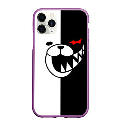 Чехол iPhone 11 Pro матовый MONOKUMA, цвет: 3D-фиолетовый