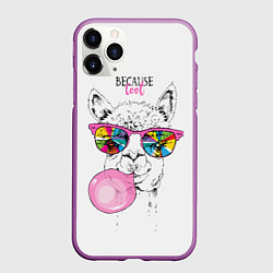 Чехол iPhone 11 Pro матовый Because cool, цвет: 3D-фиолетовый