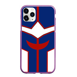 Чехол iPhone 11 Pro матовый ALL MIGHT MY HERO ACADEMIA MHA МОЯ ГЕРОЙСКАЯ АКАДЕ