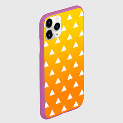 Чехол iPhone 11 Pro матовый ZENITSU ЗЕНИТСУ КИМОНО, цвет: 3D-фиолетовый — фото 2