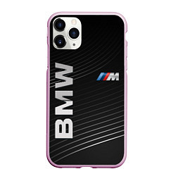 Чехол iPhone 11 Pro матовый BMW, цвет: 3D-розовый