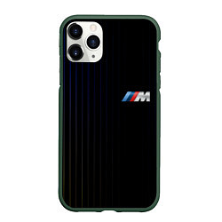 Чехол iPhone 11 Pro матовый BMW, цвет: 3D-темно-зеленый