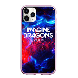 Чехол iPhone 11 Pro матовый IMAGINE DRAGONS, цвет: 3D-розовый