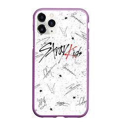 Чехол iPhone 11 Pro матовый STRAY KIDS АВТОГРАФЫ