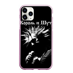 Чехол iPhone 11 Pro матовый Король и Шут Анархия спина, цвет: 3D-розовый