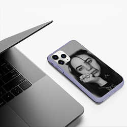 Чехол iPhone 11 Pro матовый BILLIE EILISH, цвет: 3D-светло-сиреневый — фото 2