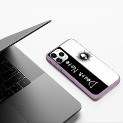 Чехол iPhone 11 Pro матовый Death Note 1, цвет: 3D-сиреневый — фото 2