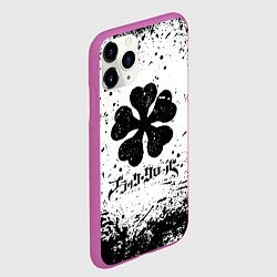 Чехол iPhone 11 Pro матовый ЧЁРНЫЙ КЛЕВЕР, цвет: 3D-фиолетовый — фото 2