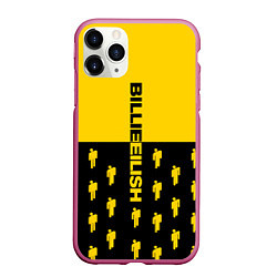 Чехол iPhone 11 Pro матовый BILLIE EILISH, цвет: 3D-малиновый