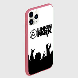 Чехол iPhone 11 Pro матовый LINKIN PARK, цвет: 3D-малиновый — фото 2