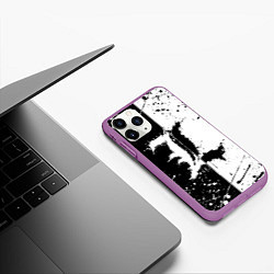 Чехол iPhone 11 Pro матовый L geometry, цвет: 3D-фиолетовый — фото 2