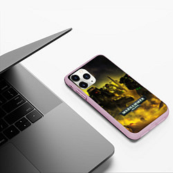 Чехол iPhone 11 Pro матовый Warhammer 40K - Космические Десантники, цвет: 3D-розовый — фото 2