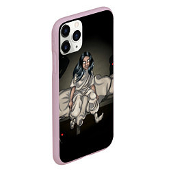 Чехол iPhone 11 Pro матовый Billie Eilish: Fall Asleep, цвет: 3D-розовый — фото 2