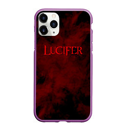 Чехол iPhone 11 Pro матовый LUCIFER КРЫЛЬЯ, цвет: 3D-фиолетовый