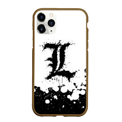 Чехол iPhone 11 Pro матовый L letter snow, цвет: 3D-коричневый