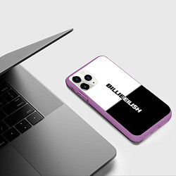 Чехол iPhone 11 Pro матовый BILLIE EILISH: White & Black, цвет: 3D-фиолетовый — фото 2