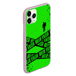 Чехол iPhone 11 Pro матовый BILLIE EILISH: Green & Black Tape, цвет: 3D-розовый — фото 2